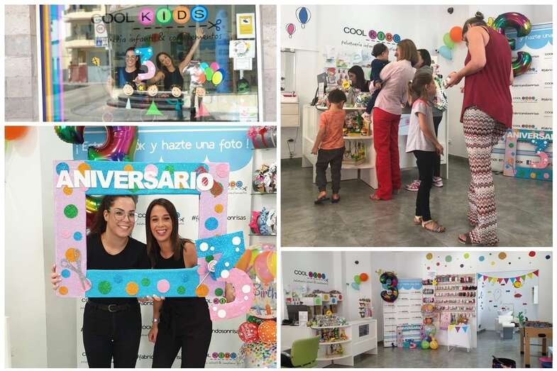 Collage de fotos del tercer aniversario de Cool Kids en Telde (Foto TA)